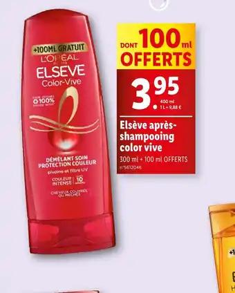 Elsève après- shampooing color vive