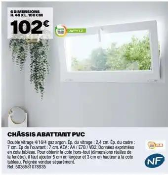 CHÂSSIS ABATTANT PVC