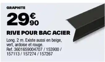 RIVE POUR BAC ACIER
