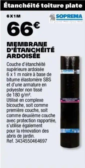 MEMBRANE D'ÉTANCHÉITÉ ARDOISÉE