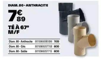 TÉ À 67° M/F