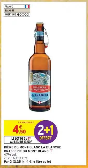 BRASSERIE DU MONT BLANC BIÈRE DU MONT-BLANC LA BLANCHE