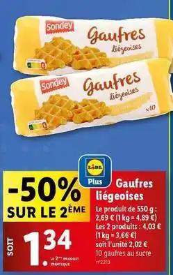 Sondey - gaufres liégeoises