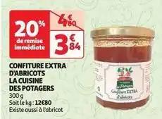 La cuisine des potagers - confiture extra d'abricots