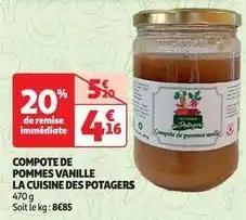 La cuisine des potagers - compote de pommes vanille