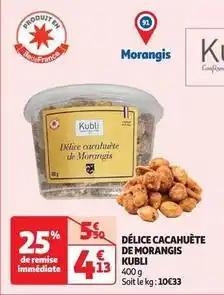 Kubli - délice cacahuète de morangis