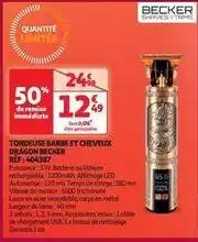 Becker - tondeuse barbe et cheveux dragon