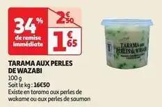 Traiteur le gourmet - tarama aux perles de wazabi