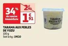 Traiteur le gourmet - tarama aux perles de yuzu