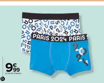 Le lot de 2 boxers