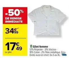 Gilet femme