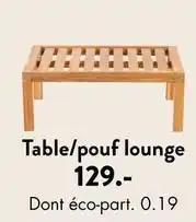 Table/pouf lounge