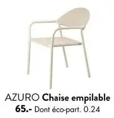 Azuro - chaise empilable