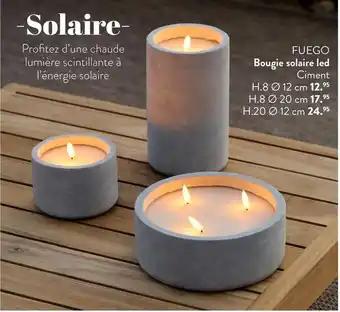 Fuego - bougie solaire led