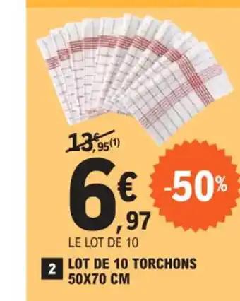 LOT DE 10 TORCHONS