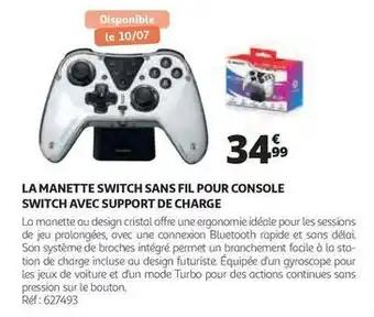 La manette switch sans fil pour console switch avec support de charge