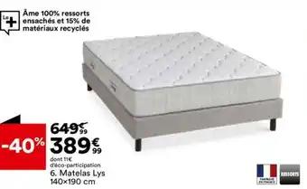 Matelas Lys 140x190 cm