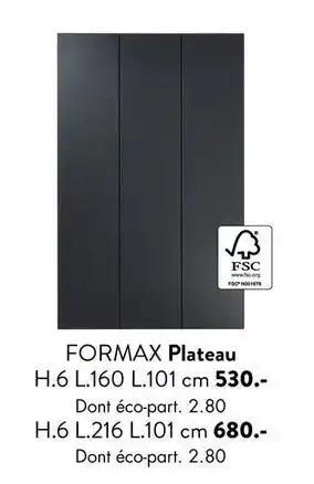 Formax - plateau