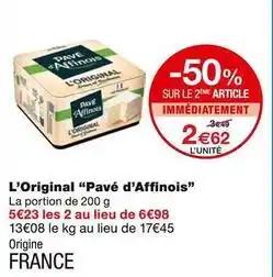 Pavé d'affinois - l'original