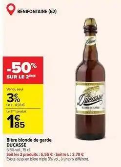 Ducasse - bière blonde de garde