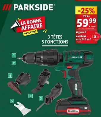 PARKSIDE Appareil combiné sans fil 3 en 1