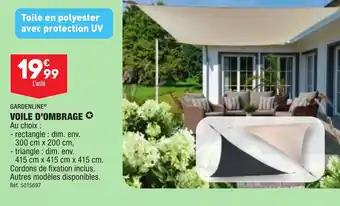 GARDENLINE® VOILE D'OMBRAGE ✪