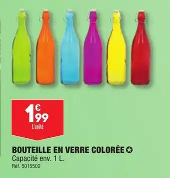 BOUTEILLE EN VERRE COLORÉE✪