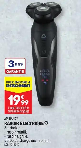 AMBIANO® RASOIR ÉLECTRIQUE✪