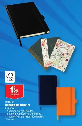 EXPERTIZⓇ CARNET DE NOTE ✪