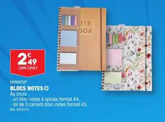 EXPERTIZ BLOCS NOTES✪
