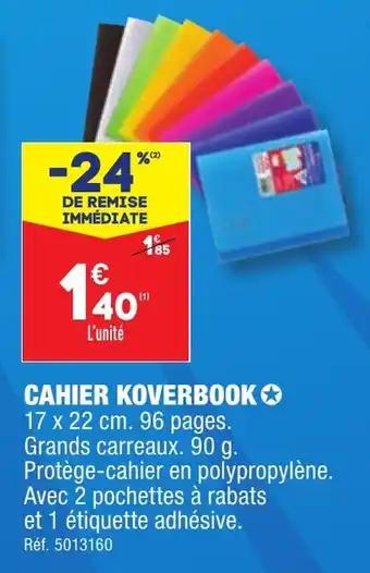 CAHIER KOVERBOOK✪