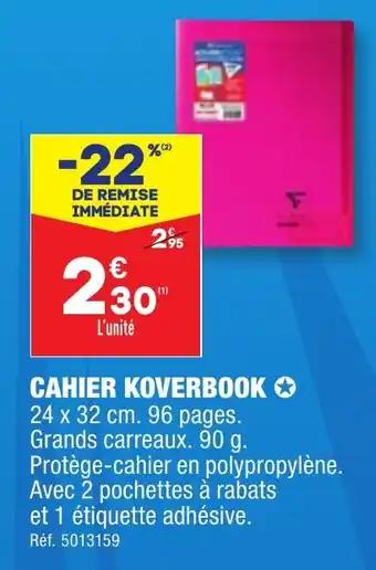CAHIER KOVERBOOK ✪