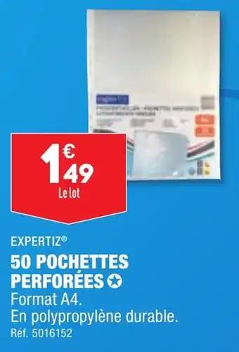 50 POCHETTES PERFORÉES