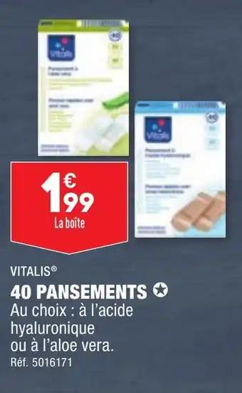 VITALISⓇ 40 PANSEMENTS ✪