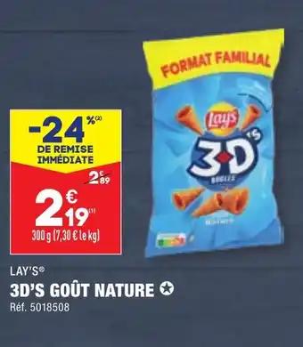 LAY'S® 3D'S GOÛT NATURE ✪