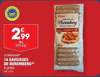 14 SAUCISSES DE NUREMBERG(A)