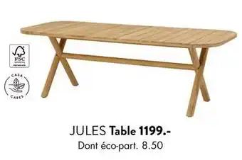 Jules - table
