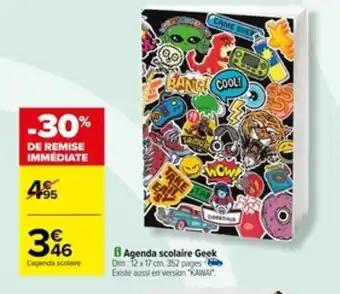 Agenda scolaire Geek