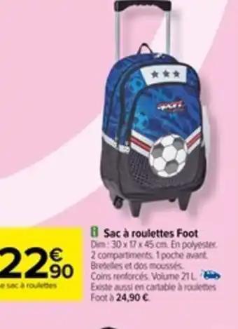 Sac roulettes foot
