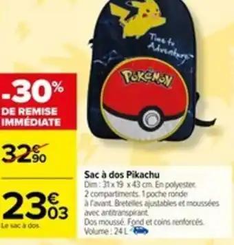Sac à dos Pikachu