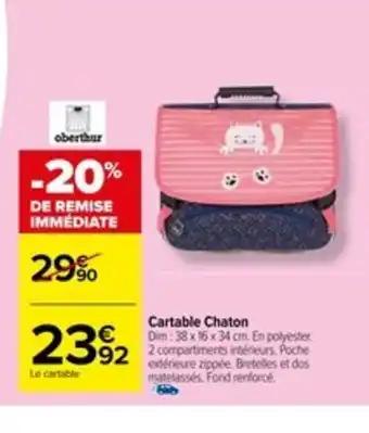 Cartable chaton