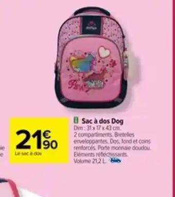 Sac a dos dog