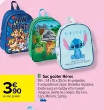 Sac goûter Héros