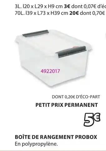 BOÎTE DE RANGEMENT PROBOX