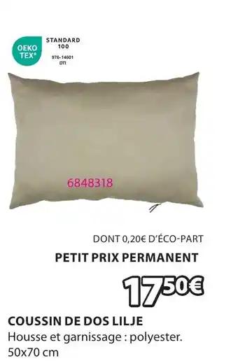 COUSSIN DE DOS LILJE