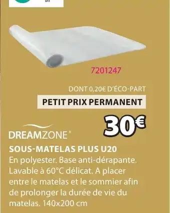 SOUS-MATELAS PLUS U20