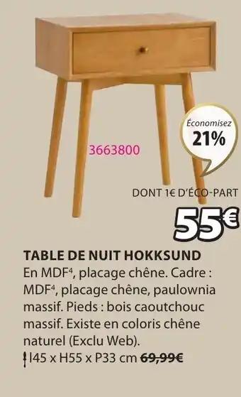 TABLE DE NUIT HOKKSUND