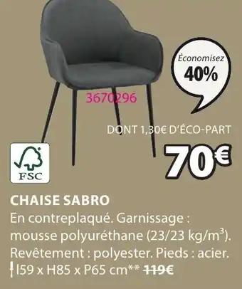 CHAISE SABRO