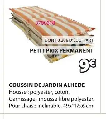 COUSSIN DE JARDIN ALHEDE