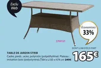 TABLE DE JARDIN STRIB